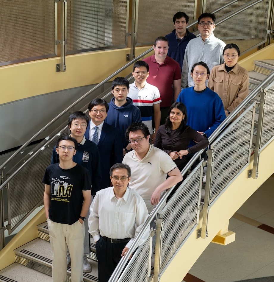 Front Row bottom to top: Professor Cheng Gong, Kaixin Zou, Dr. Rosalin Mohanty, Dr.Linfeng Ai, Dr. Qinquin Wang, Dr. Shanchuan Liang. Back Row bottom to top: Yixiao Wang, Dr. Ti Xie, Dr. Kwangsu Kim, Dr. Siwei Chen, Dr. Yuwei Sun, Dr. Richard A. Escalante, Dr. Camron Farhang